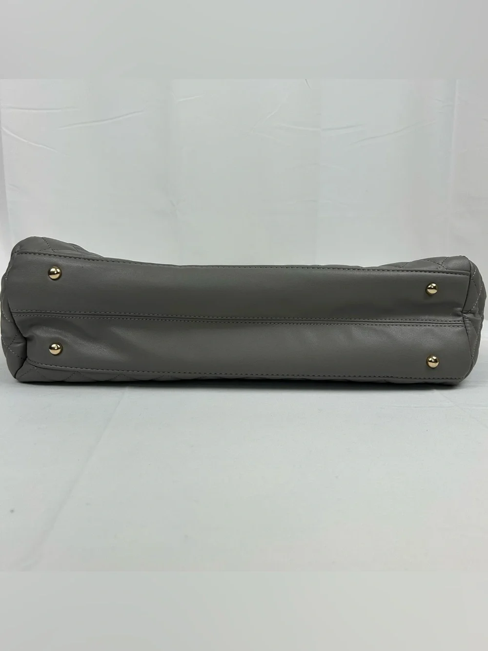 *NEW* Gilda Paris Large Quilted Tote Satchel Grey
